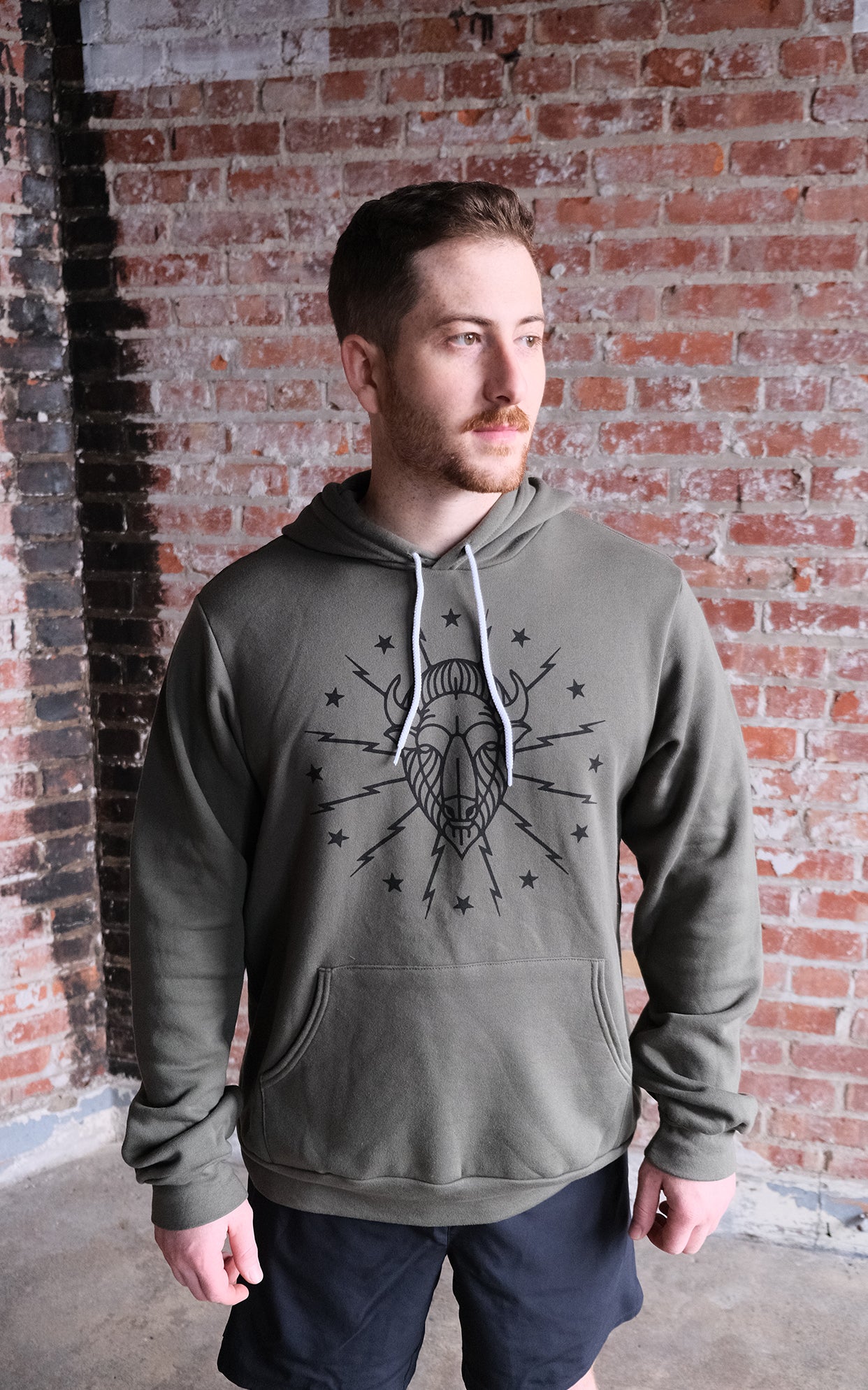 Strike Military Green Hoodie