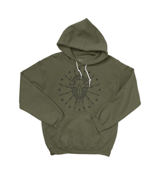 Strike Military Green Hoodie